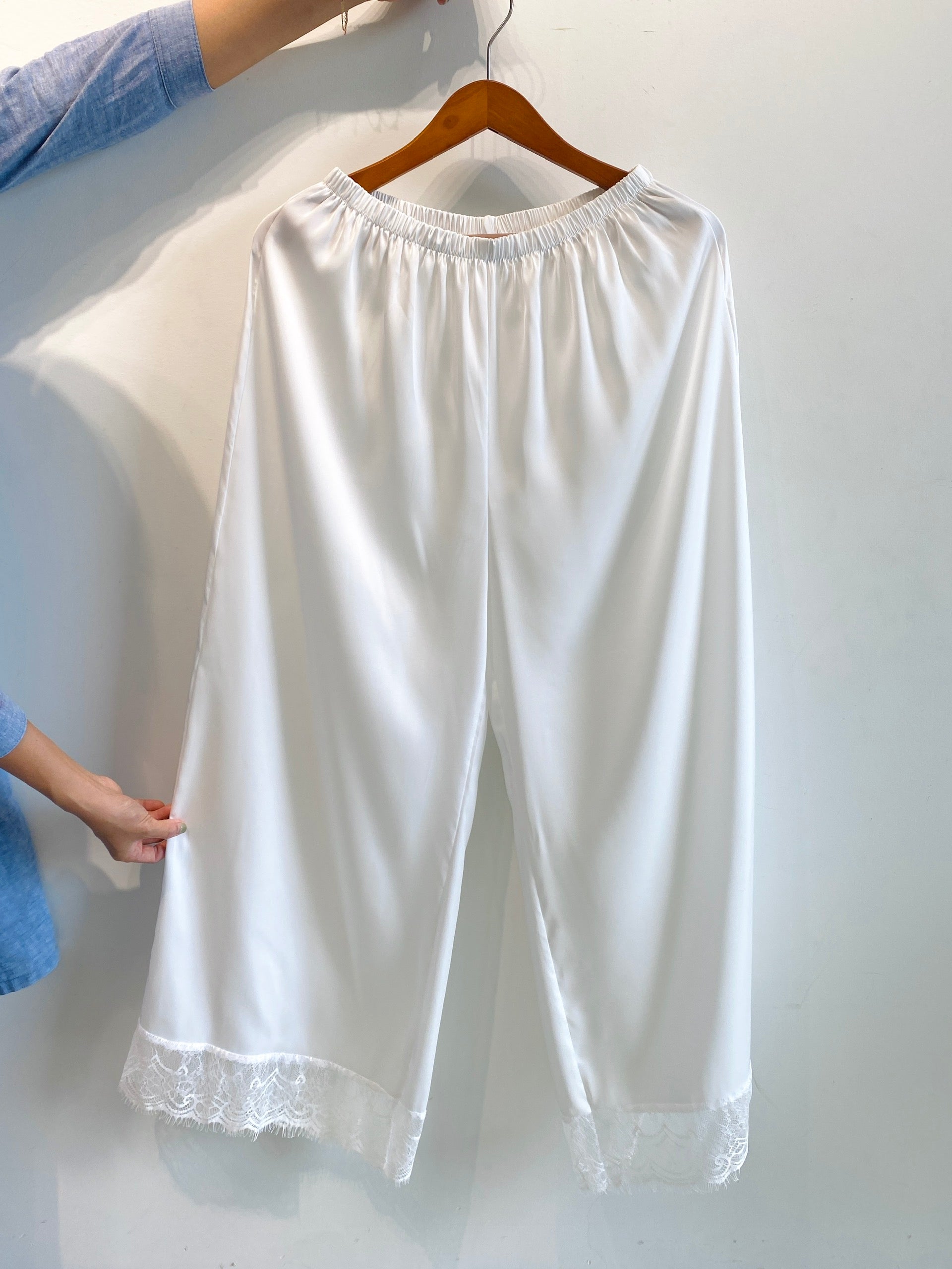 Kristal Long Pants Satin Camisole, Cute Women's Loungewear Pajama Set