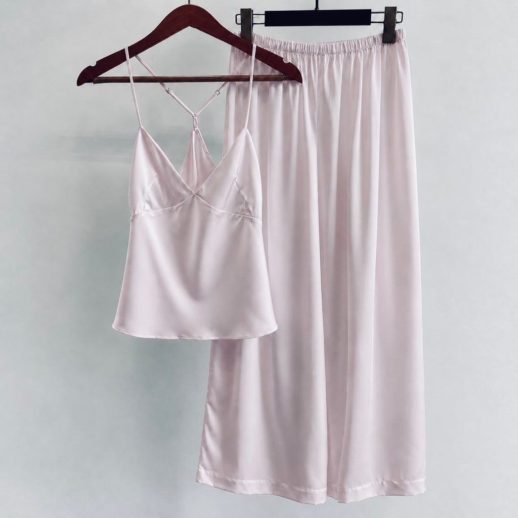 Silky Satin Camisole Pajama Set | Elegant  Sleepwear Set- LAYLALSET