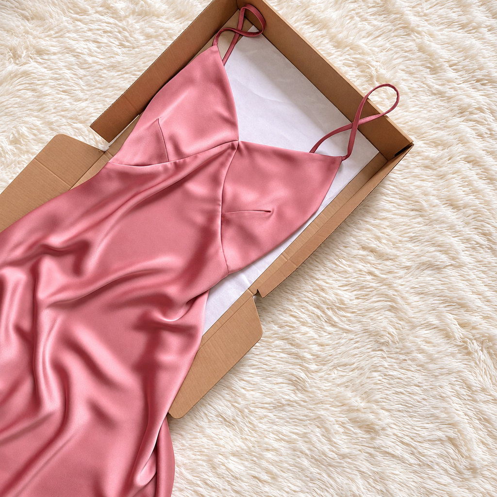 Heavy Weight Satin Maxi Slip Dress | Silky Resort & Party Dress | Pandora