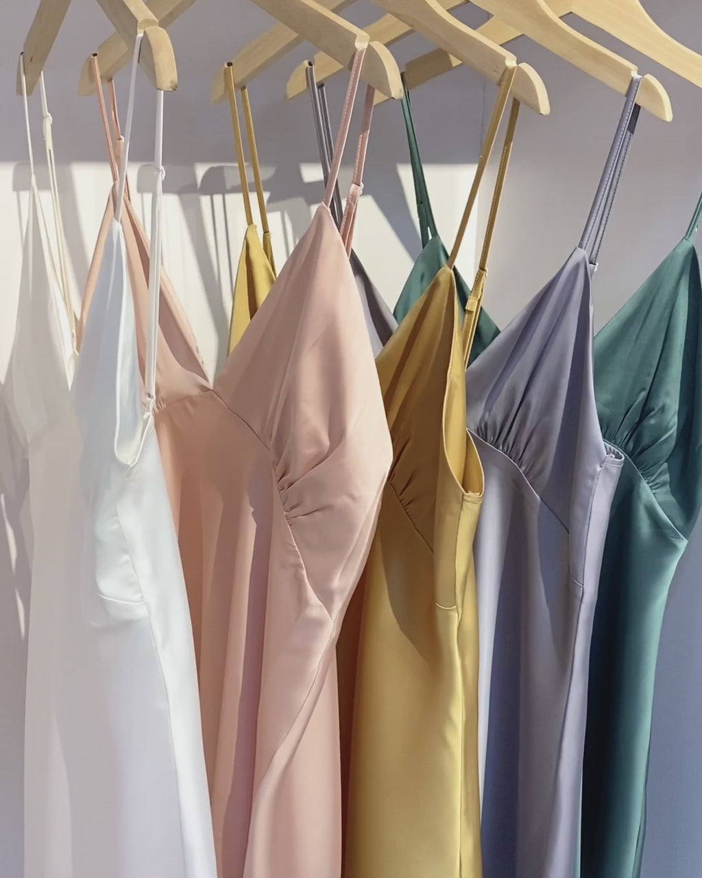Satin Slip Dress Bridal Nightgown Women's Sleepwear Bridesmaid Gift Kevacup1