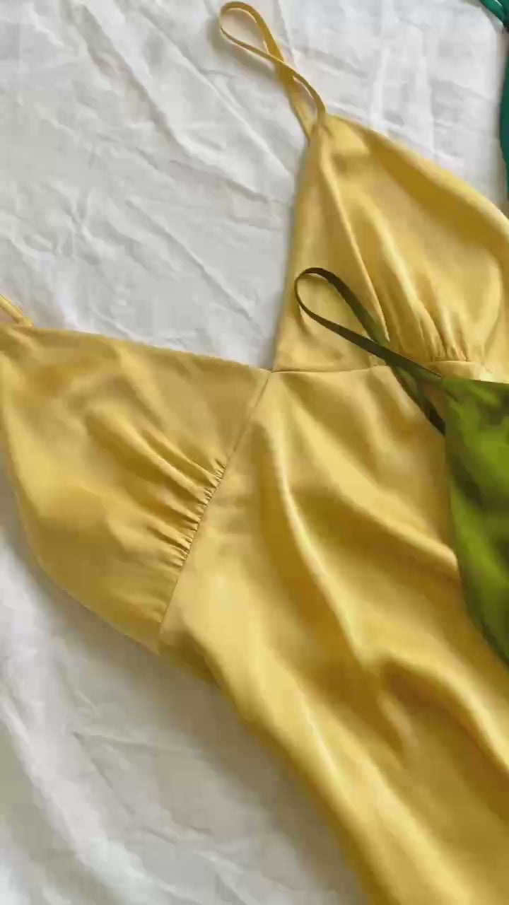 Selina Maxi Dress, Silky Summer Dress, Long Slip Dress, Gift For Bride & Bridesmaid