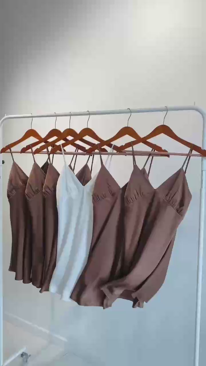 Satin Slip Dress Bridal Nightgown Getting Ready Dress Bridesmaid Gift Kevacup1