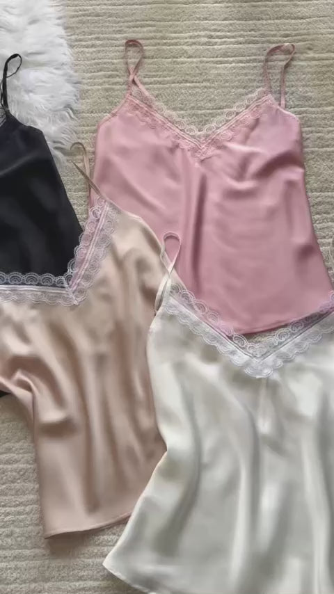 Satin Lace Pajama Set, Bridal Sleepwear, Bridesmaid Loungewear, Timren set