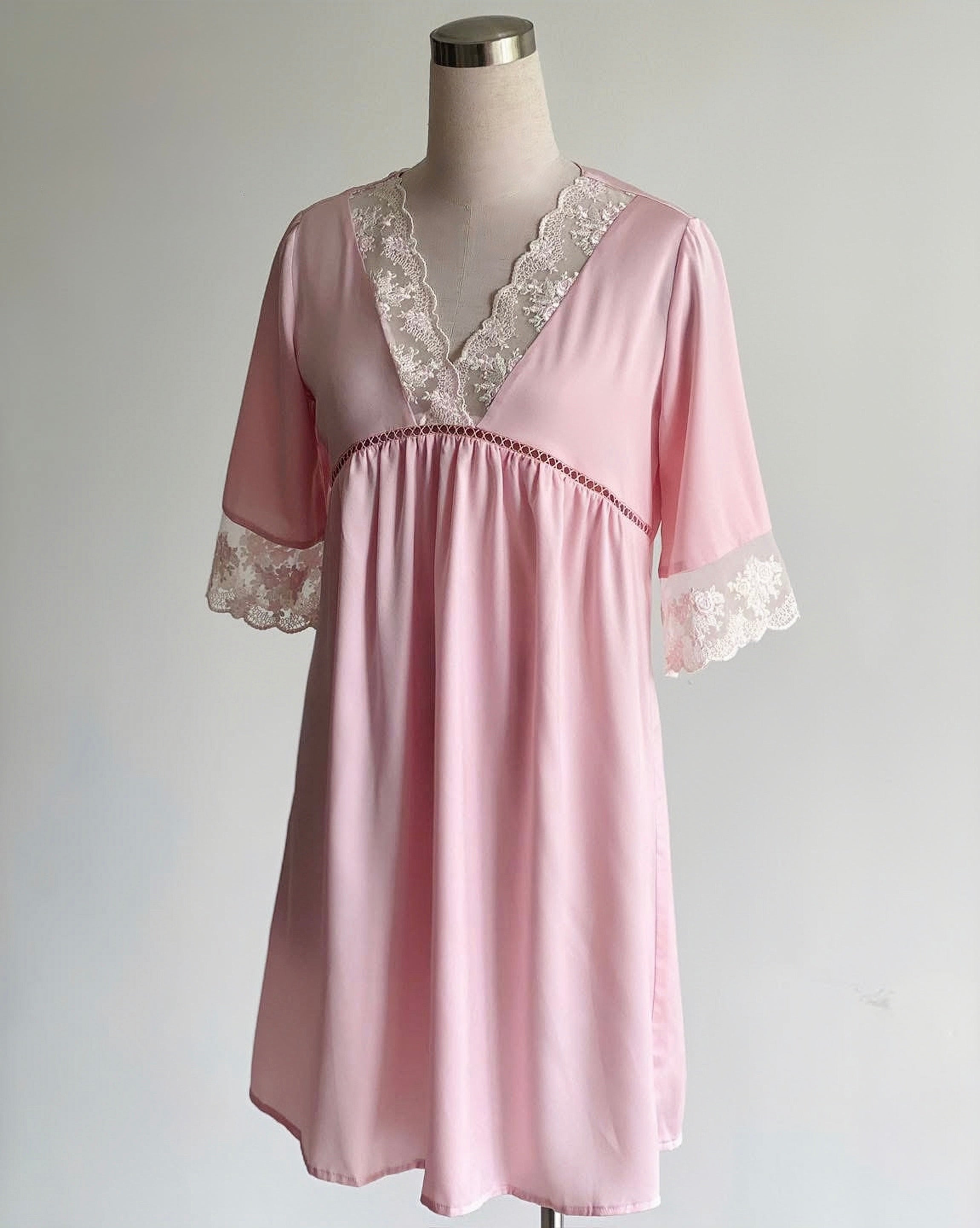 Mila Satin Lace Slip Dress, Women’s Slip Dress, Romantic Nightdress