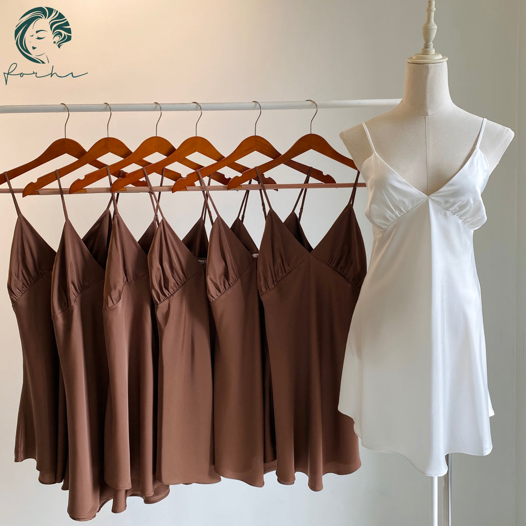 Satin Slip Dress Bridal Nightgown Getting Ready Dress Bridesmaid Gift Kevacup1