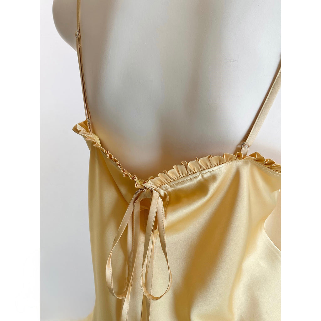 Satin Camisole Set: White, Olive Green, SANA Set