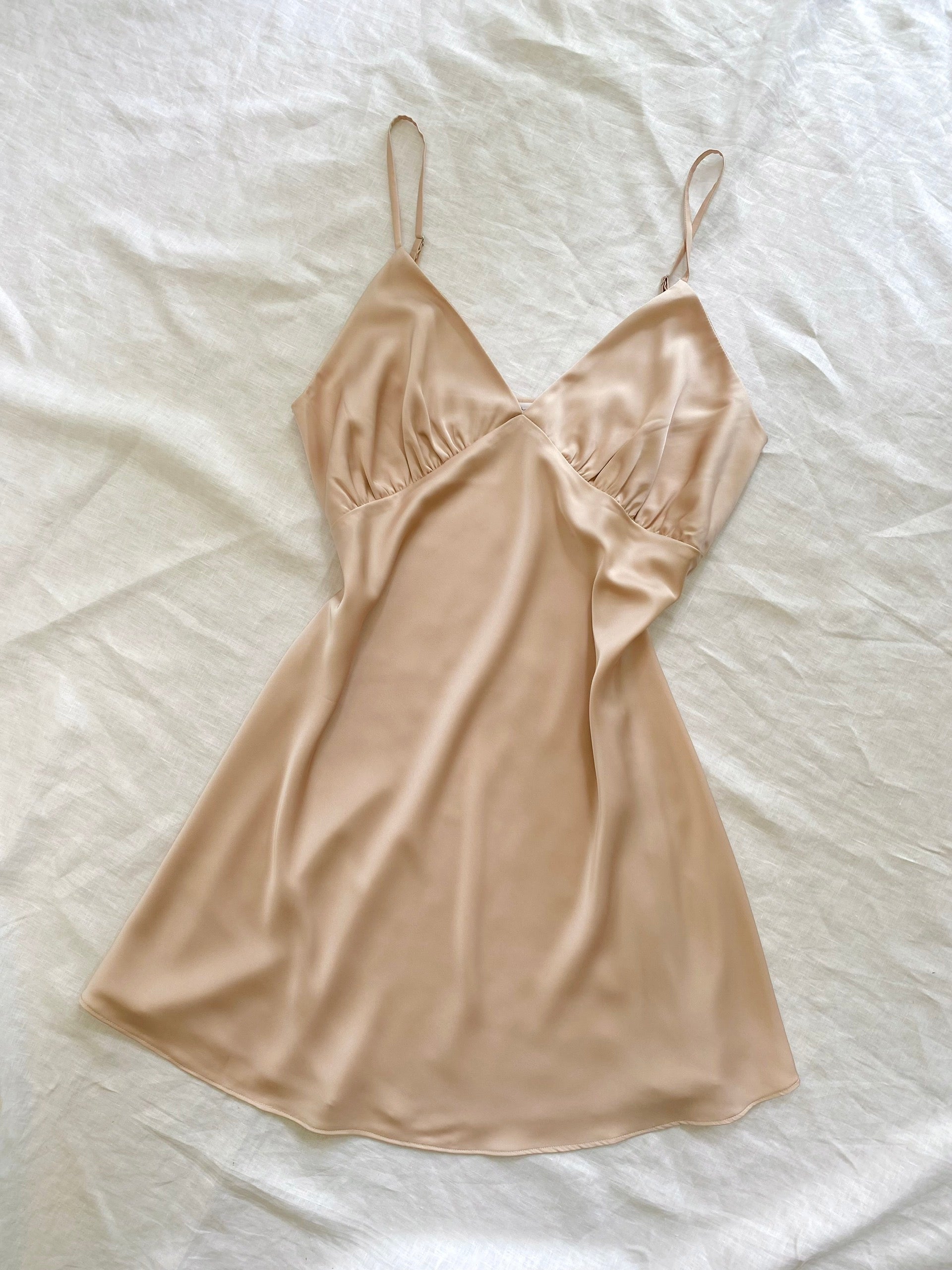 Satin Slip Dress Bridal Nightgown Women's Sleepwear Bridesmaid Gift Kevacup1
