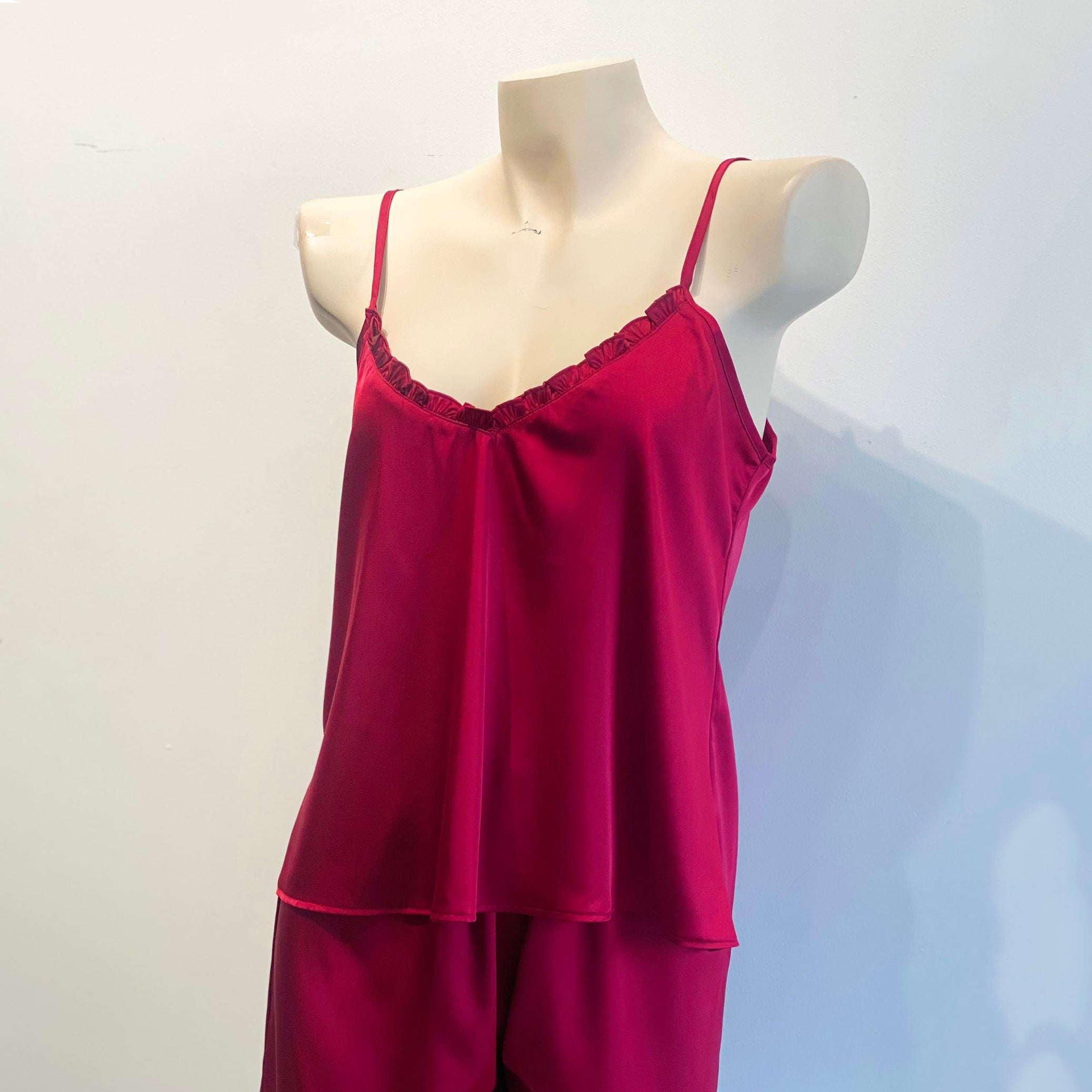 Satin Cami Long Pants Set Women, Bridal Sleepwear, Loungewear Pajama Set MixJulie