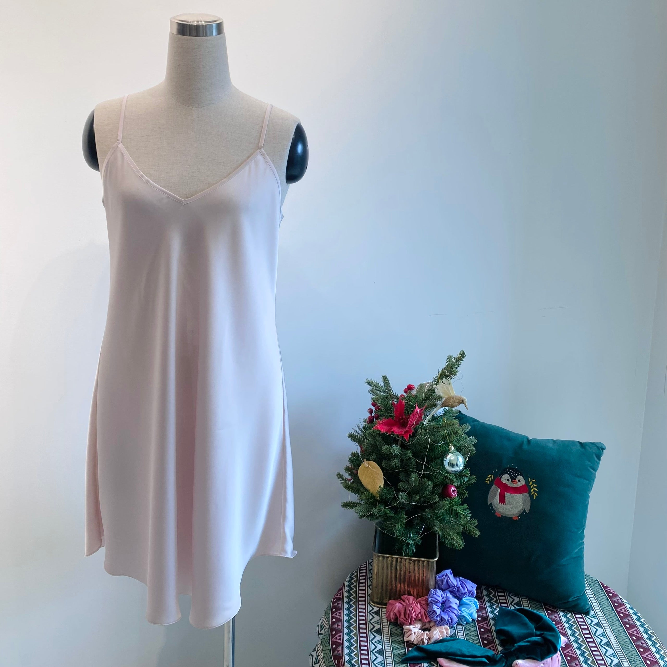 Joie Satin Slip Dress – Bridal Nightgown, Bridesmaid Getting Ready Outfit