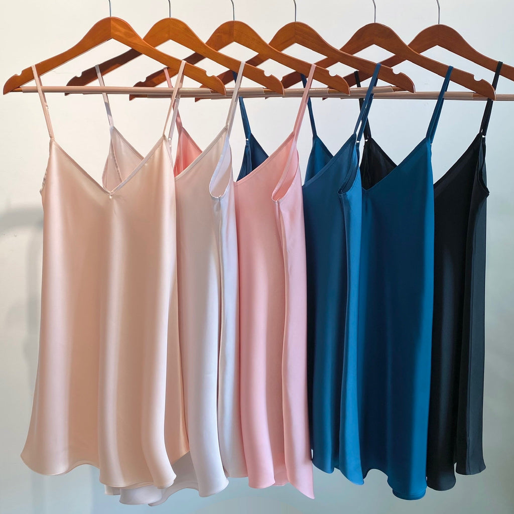 Joie Satin Slip Dress – Bridal Nightgown, Bridesmaid Getting Ready Outfit