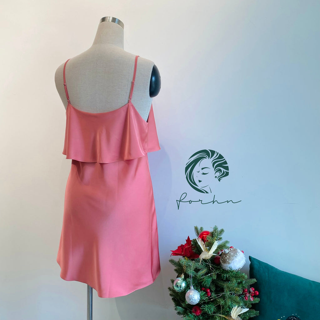 Cara Satin Slip Dress Bridesmaid Gift& Elegant Sleepwear