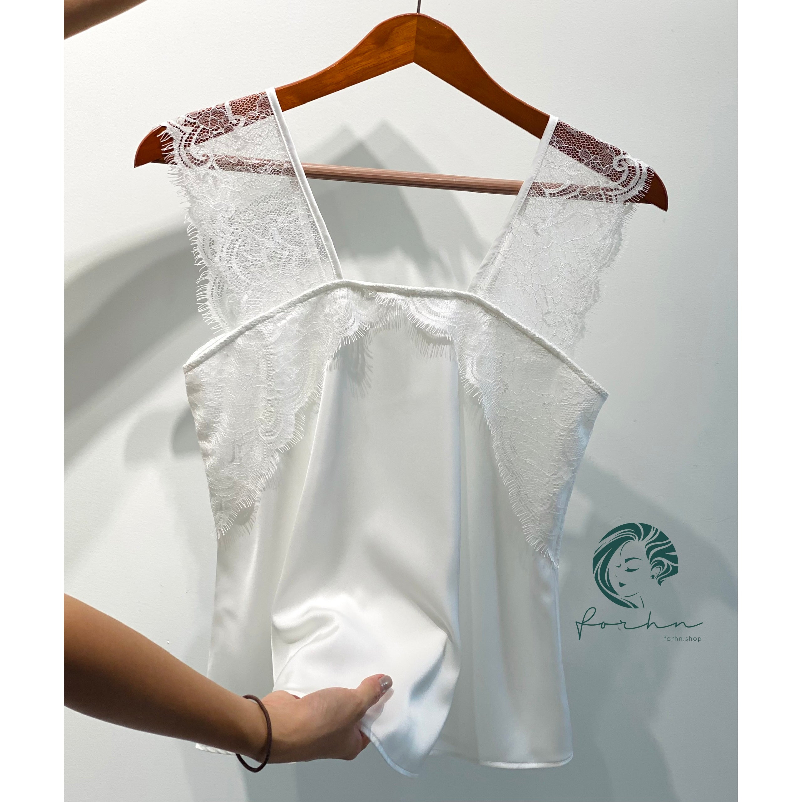 Kristal Long Pants Satin Camisole, Cute Women's Loungewear Pajama Set