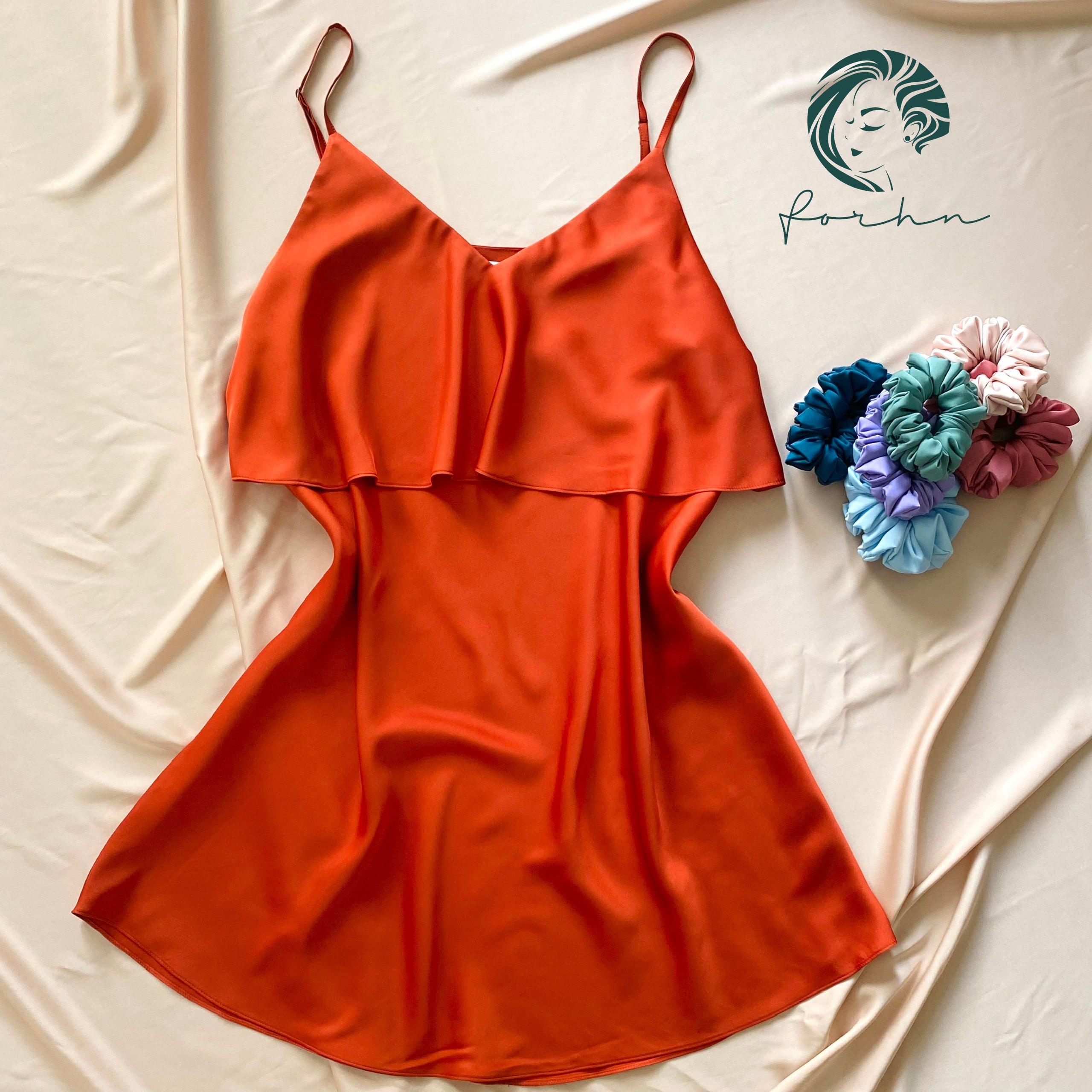 Cara Satin Slip Dress Bridesmaid Gift& Elegant Sleepwear