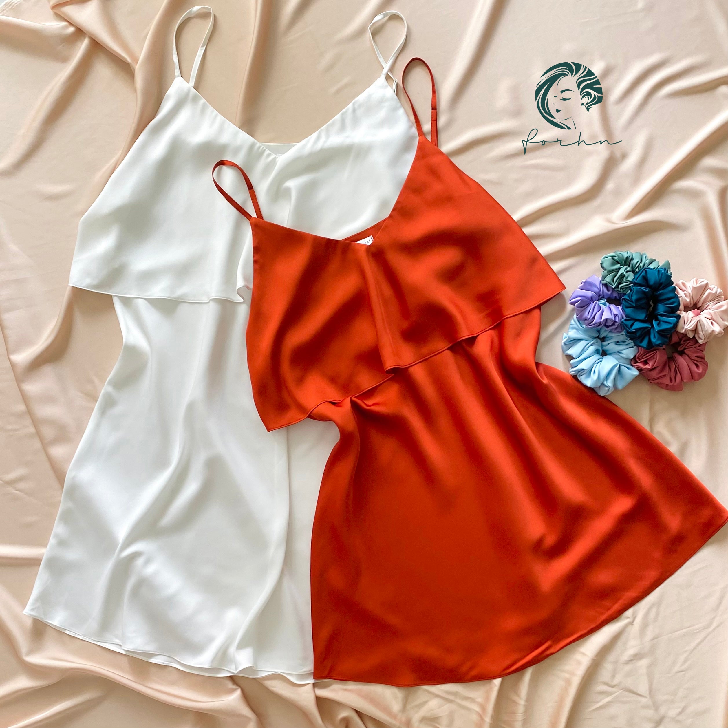 Cara Satin Slip Dress Bridesmaid Gift& Elegant Sleepwear