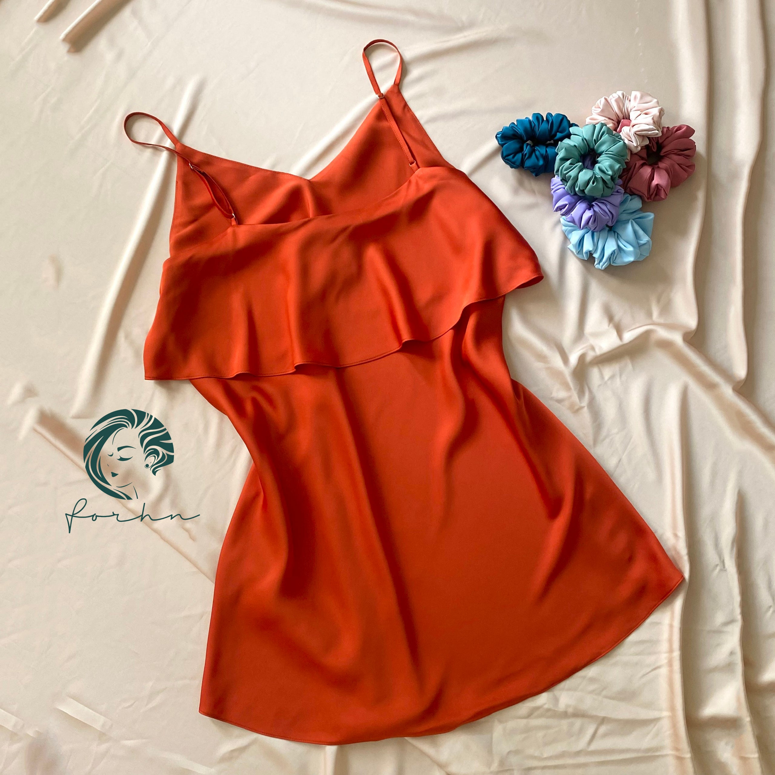 Cara Satin Slip Dress Bridesmaid Gift& Elegant Sleepwear