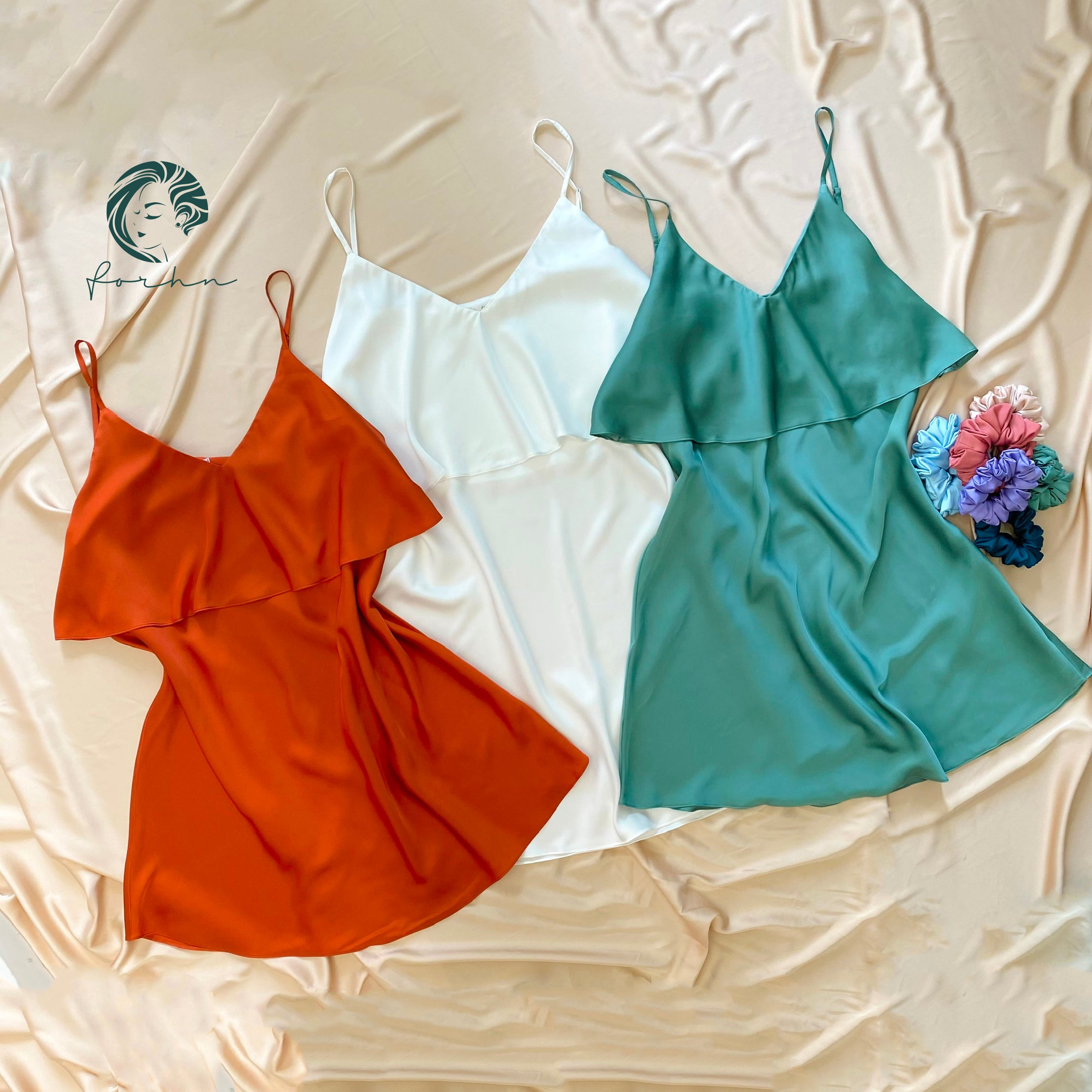 Cara Satin Slip Dress Bridesmaid Gift& Elegant Sleepwear