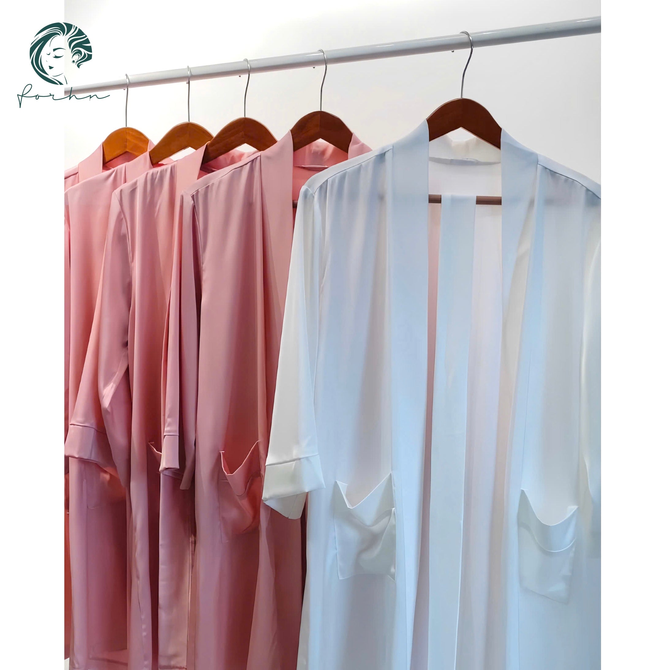 Cami Nightgown Bridal Party Bridesmaid Gift Women's Sleepwear Satin Robe