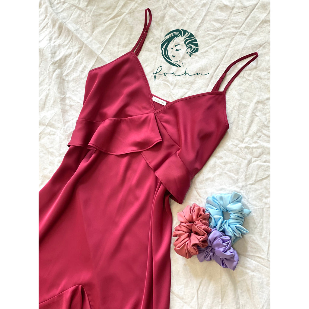 LAVELA Silky Fishtail Slip Dress, Women’s Midi Sleepwear