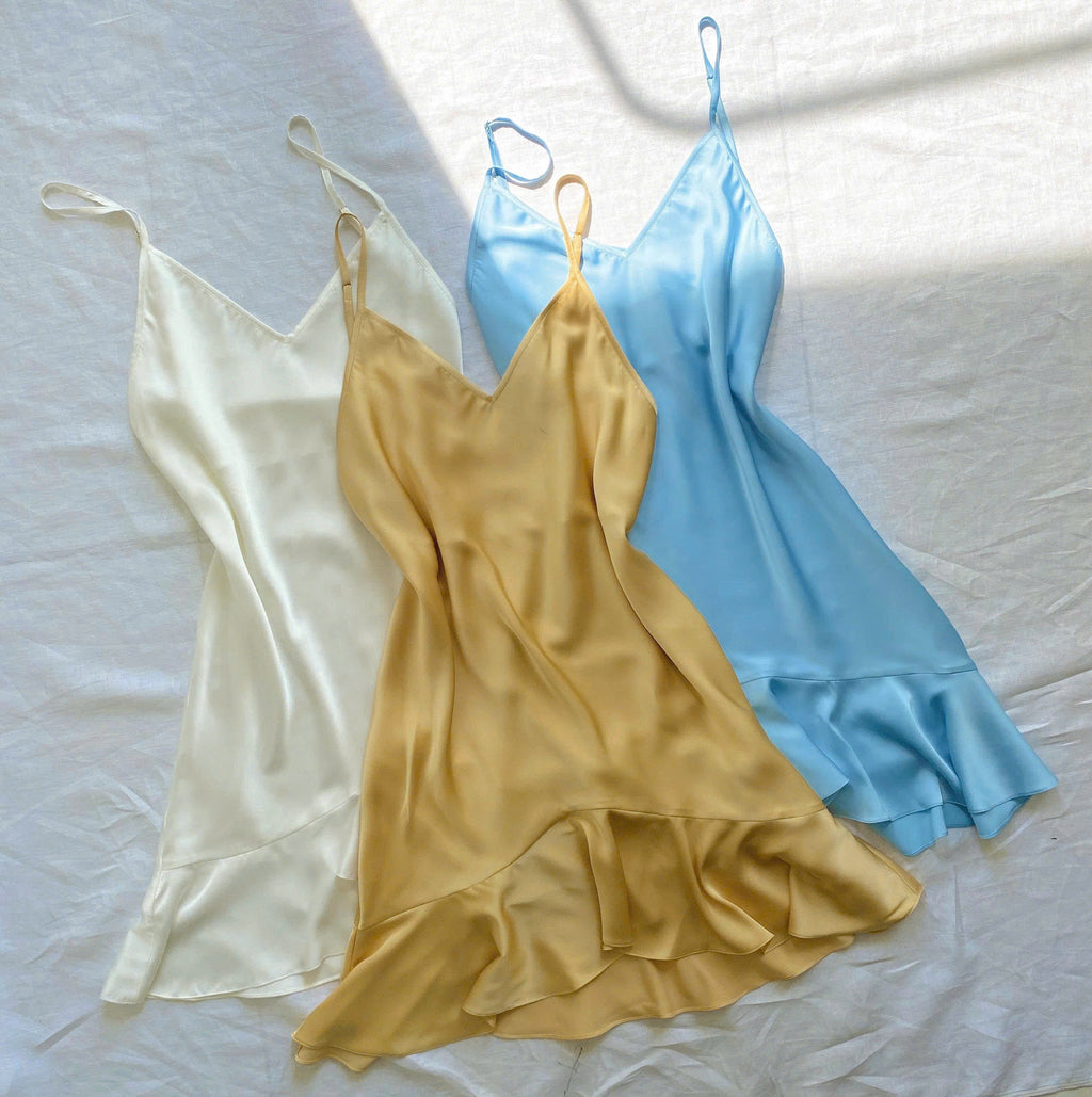 Ami Satin Fishtail Dress, Bridal Nightgown & Elegant Sleepwear