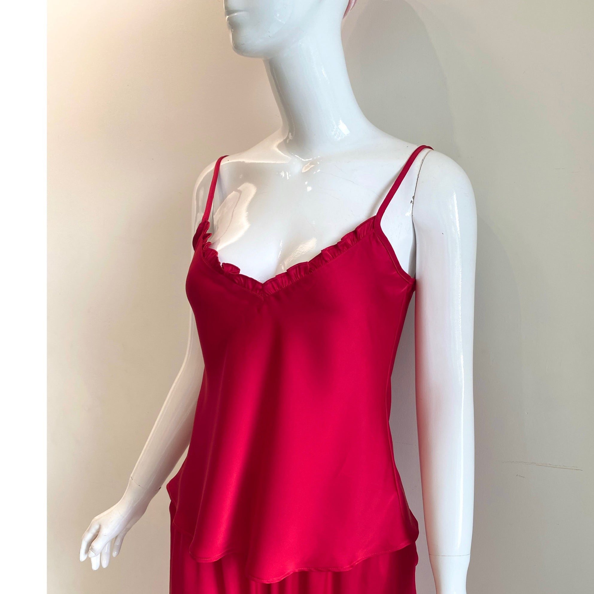 Satin Cami Long Pants Set Women, Bridal Sleepwear, Loungewear Pajama Set MixJulie