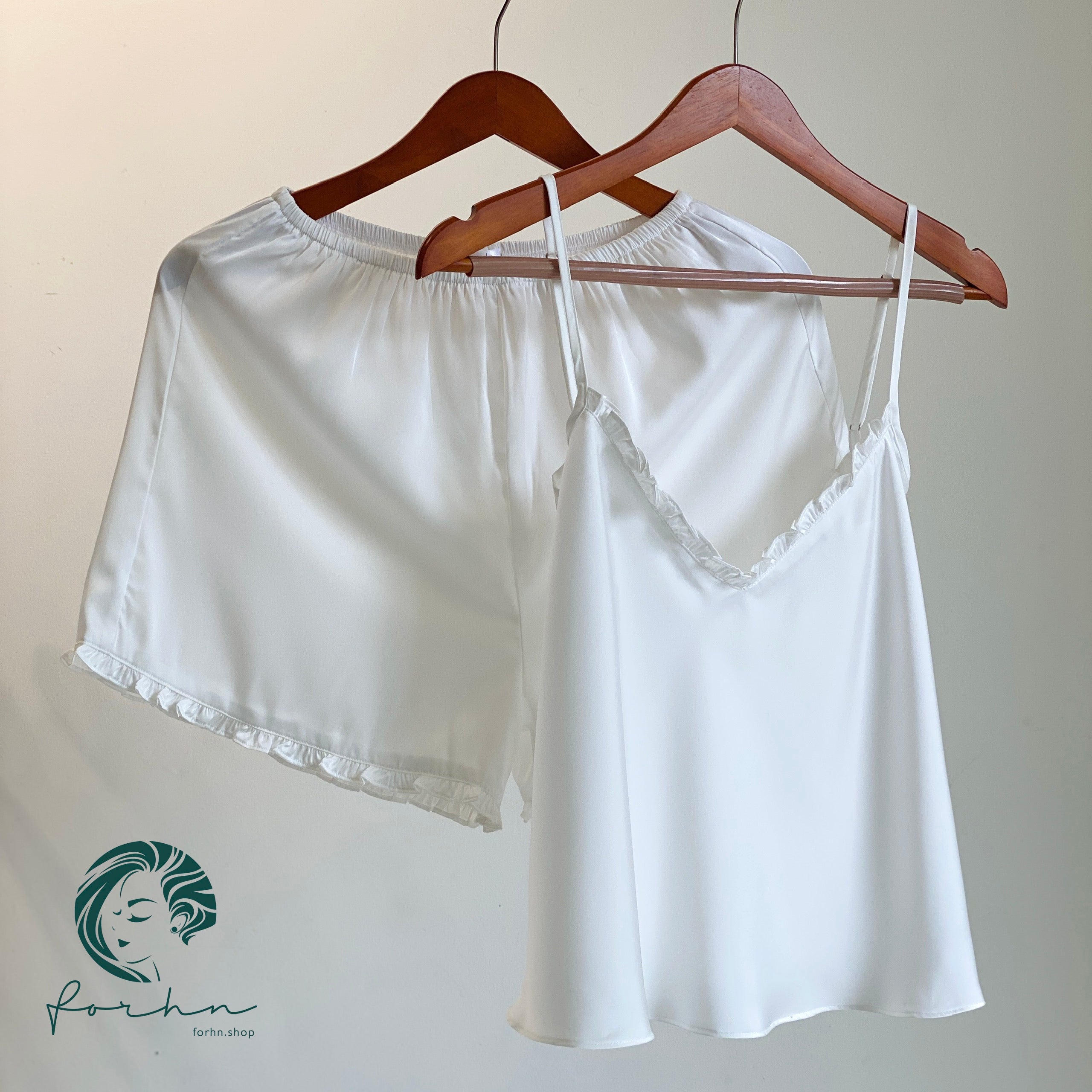 Satin Cami and Shorts: Bridal Party Pajamas, Bride & Bachelorette Camisole Set JULIE