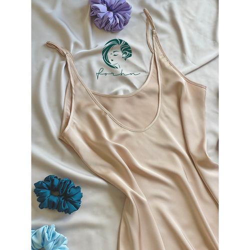 Black Backless Satin Slip Dress Date Night Outfit Custom Color Romantic Gift For Her PHOEBE