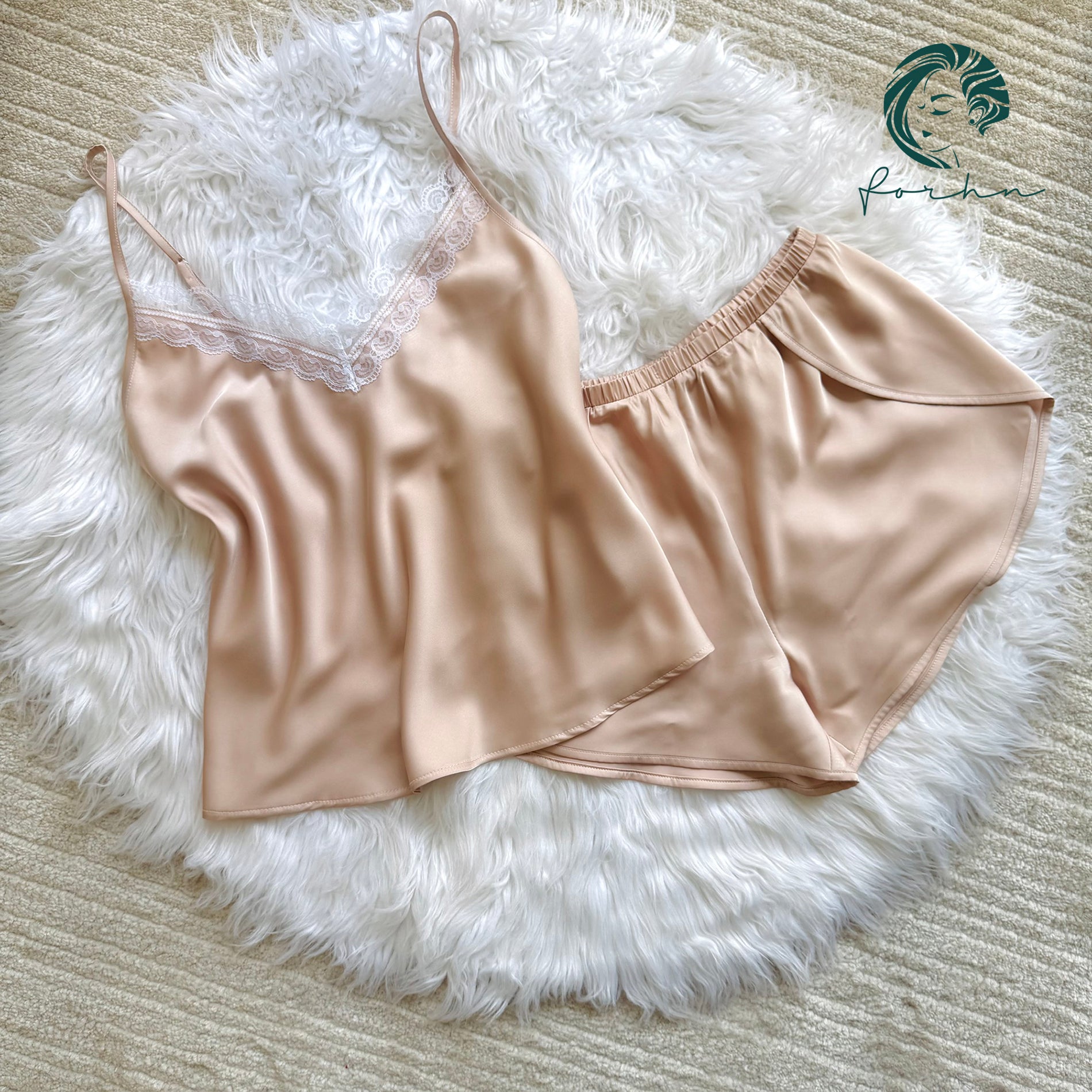 Satin Lace Pajama Set, Bridal Sleepwear, Bridesmaid Loungewear, Timren set