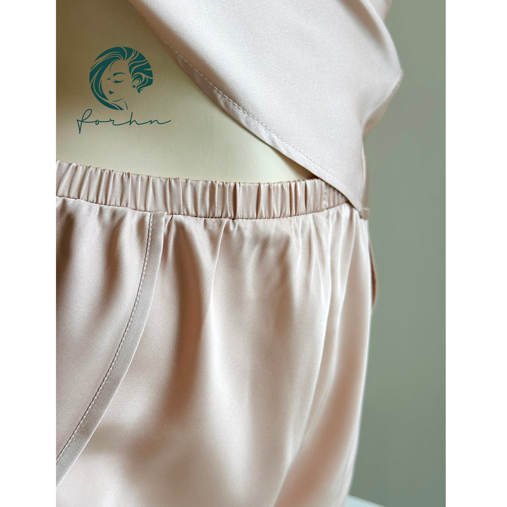 Satin Lace Pajama Set, Bridal Sleepwear, Bridesmaid Loungewear, Timren set