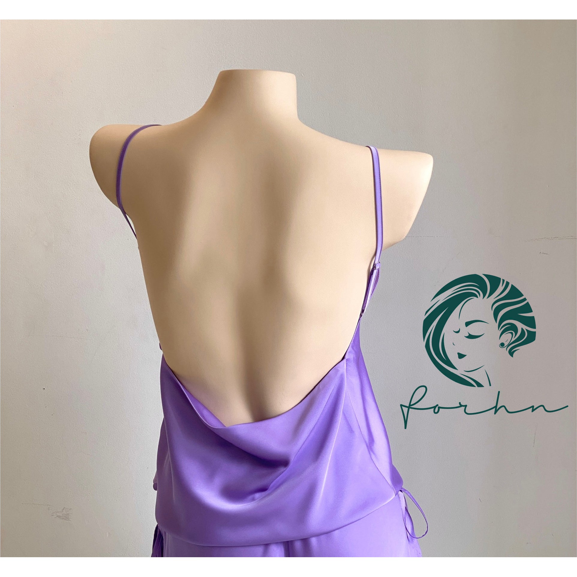 Mia Satin Lounge Set | Backless Cami & Shorts