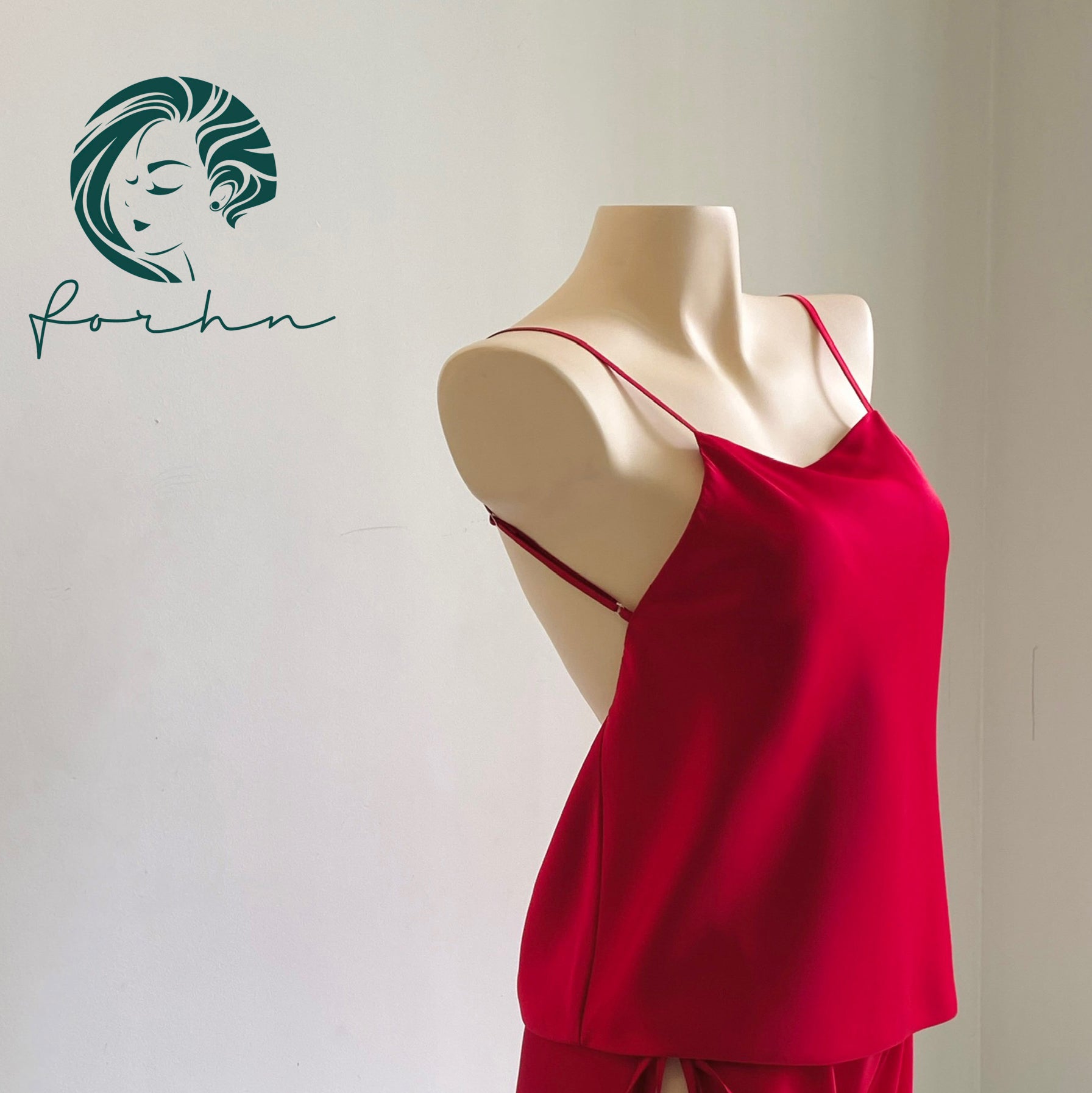 Mia Satin Lounge Set | Backless Cami & Shorts