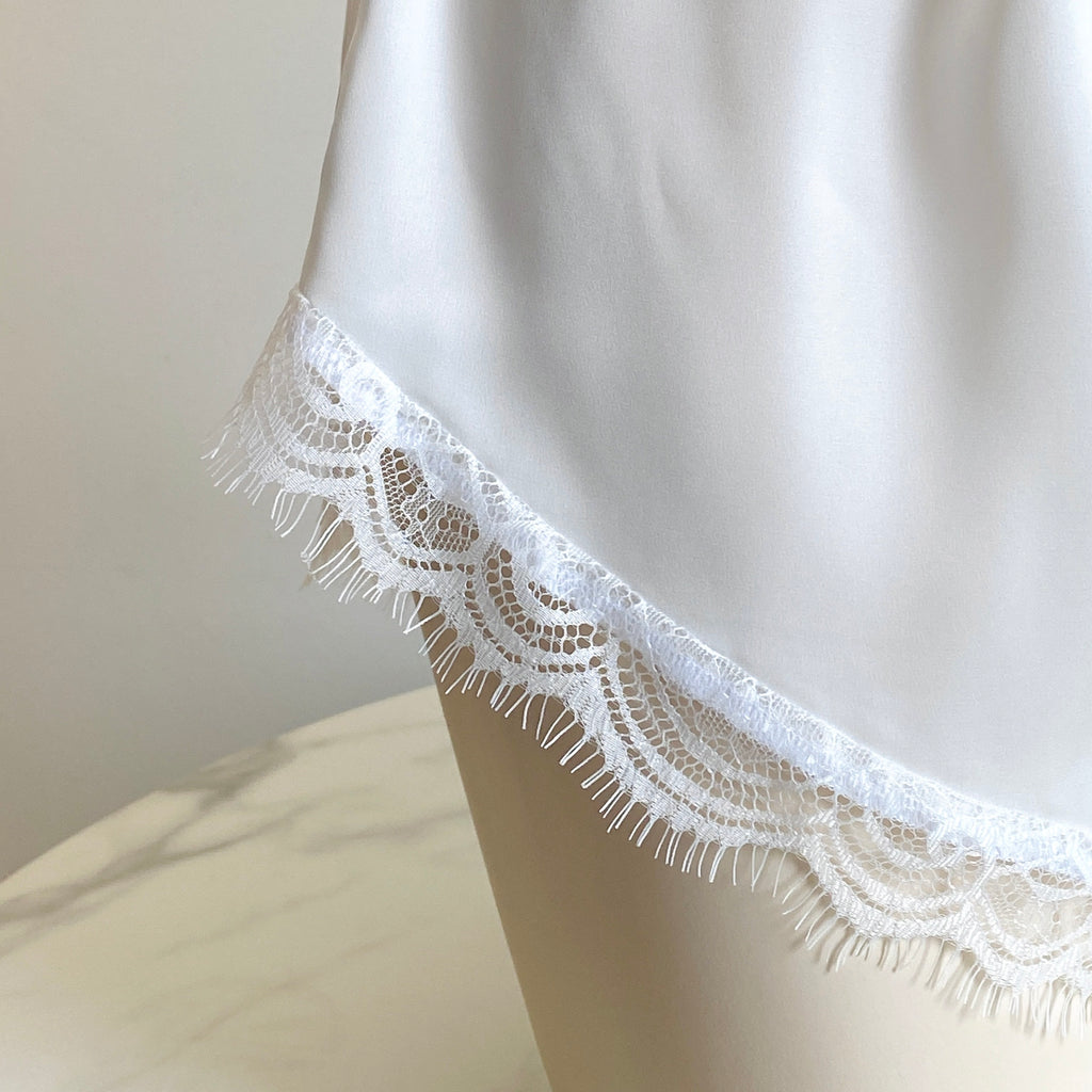 Satin Lace Cami & Shorts Set Summer Pajama Bridal Sleepwear Honeymoon Outfit LAYLISSET
