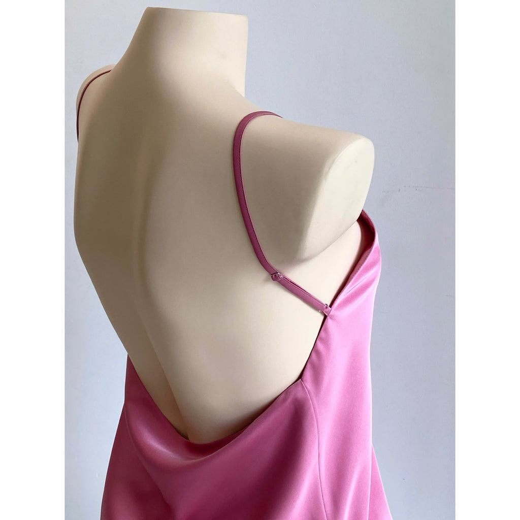 Mia Satin Lounge Set | Backless Cami & Shorts