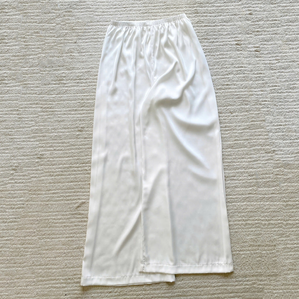 Mauve Set Satin Cami Long Pants For Women, Bridal Sleepwear, Loungewear Pajama Set