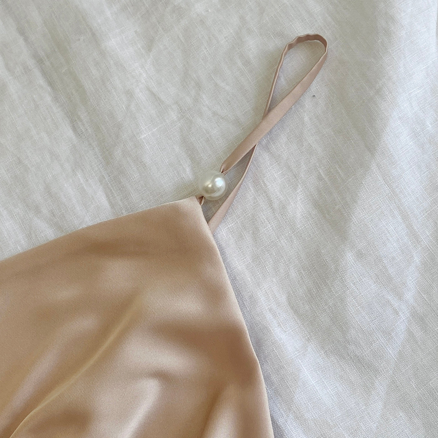 Moonlit Satin Slip Nightgown, Midi Slip Dress for Women
