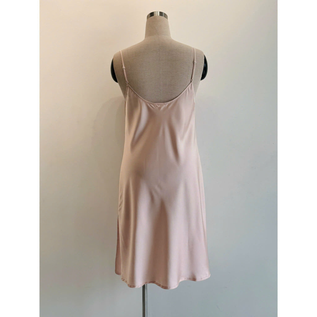 Satin Midi Slip Dress Cowl Neck, Midi Slip Dress for Women, DrDo3