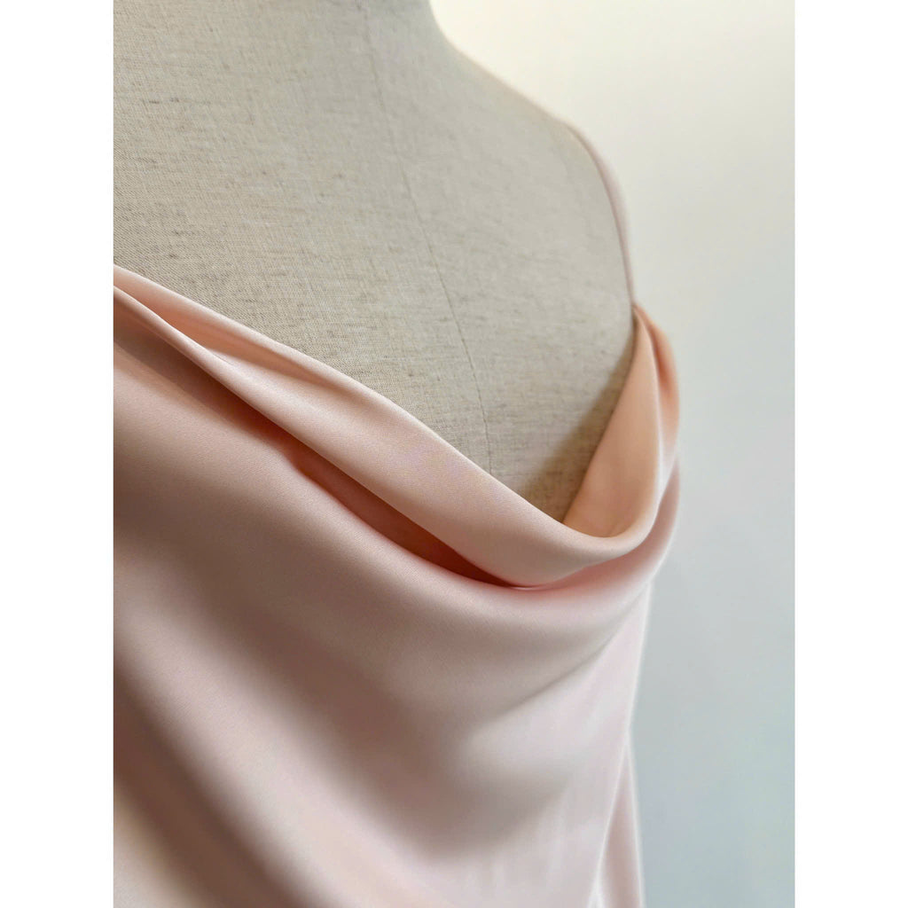 Satin Midi Slip Dress Cowl Neck, Midi Slip Dress for Women, DrDo3