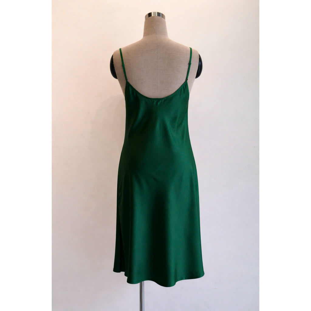 Satin Midi Slip Dress Cowl Neck, Midi Slip Dress for Women, DrDo3